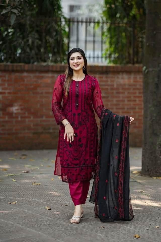 Unstitched  Salwar Kameez (Old Stype Dreagon)